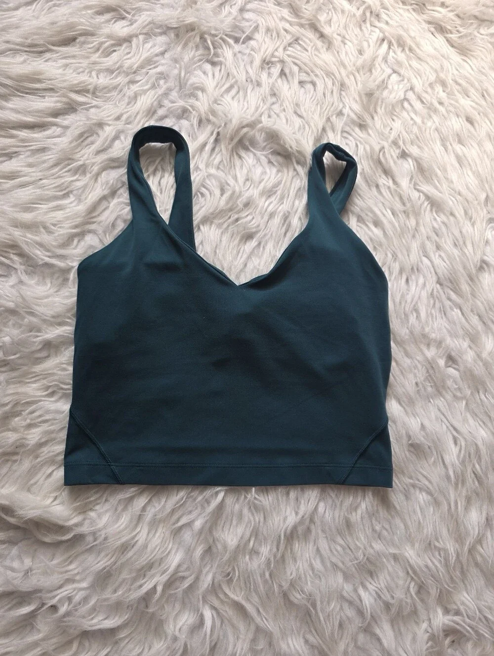 lululemon athletica Deep Teal V-Neck Crop Bralette